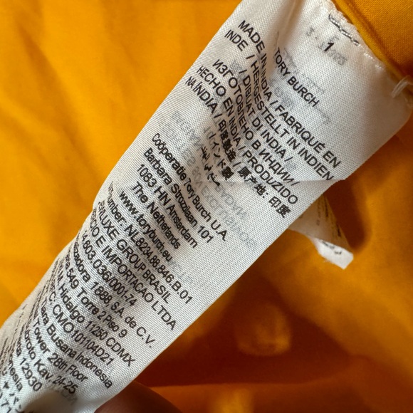 Tory Burch Yellow/Orange and White Tunic Top - Picture 8 of 13
